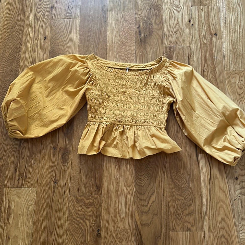 Free people long sleeve blouse